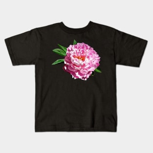 One Pale Pink Peony Kids T-Shirt